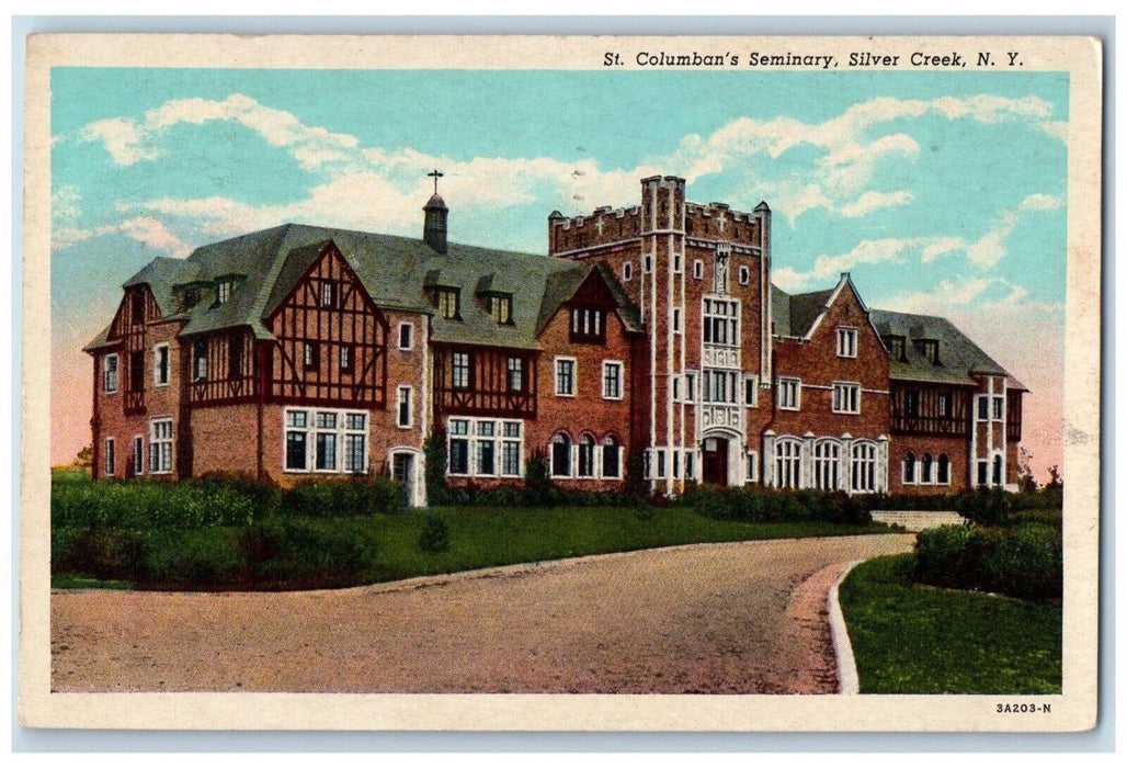 1953 St, Columban's Seminary Silver Creek New York NY Posted Antique Postcard