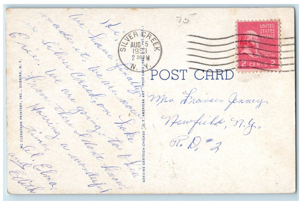 1953 St, Columban's Seminary Silver Creek New York NY Posted Antique Postcard