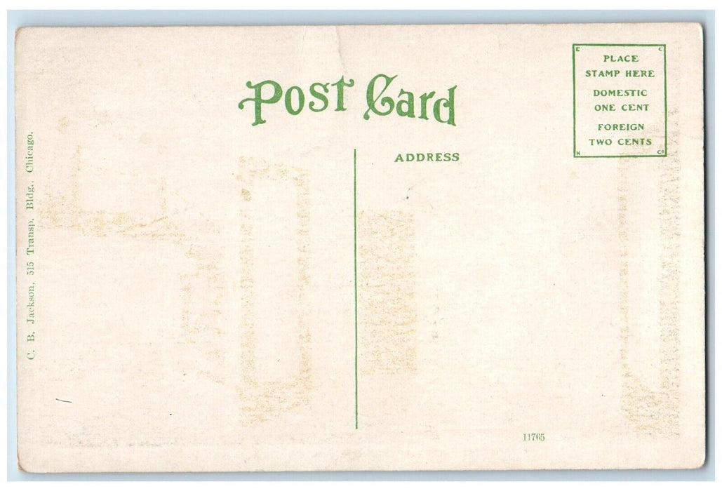 c1910 Rotunda Stairway Fraternal Order Eagles No. 46 Buffalo New York Postcard