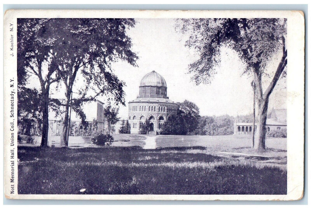c1905 Nott Memorial Hall Union College Schenectady New York NY Antique Postcard