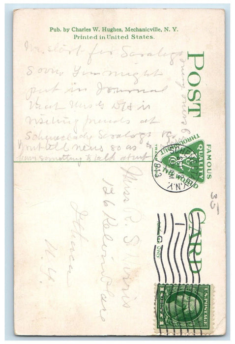 1913 The Campus And North College Union University Schenectady NY Postcard