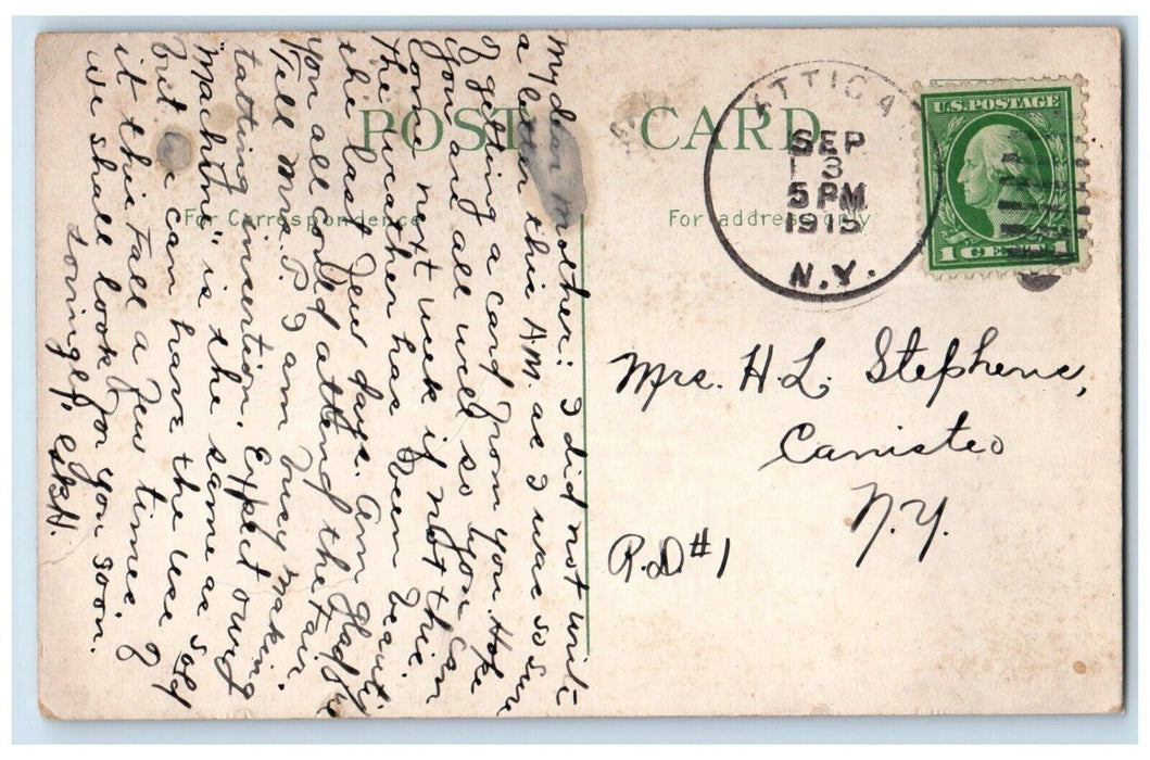 1915 First Church Christ Scientist Exterior Building Buffalo New York Postcard