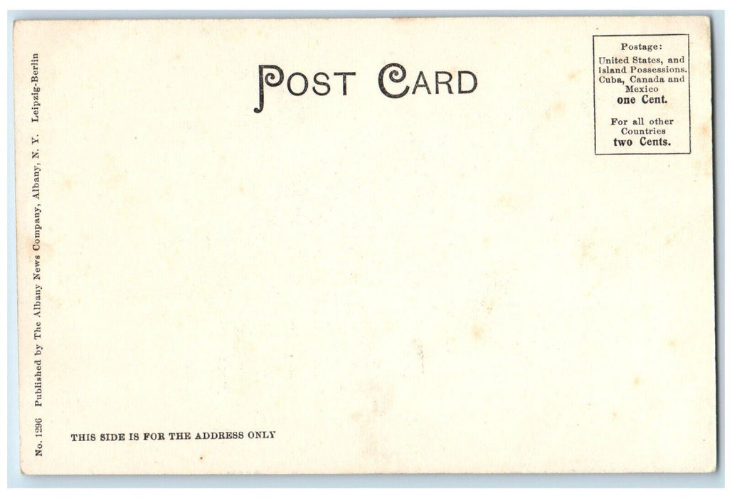 c1905 State Armory Building Street View Schenectady New York NY Antique Postcard