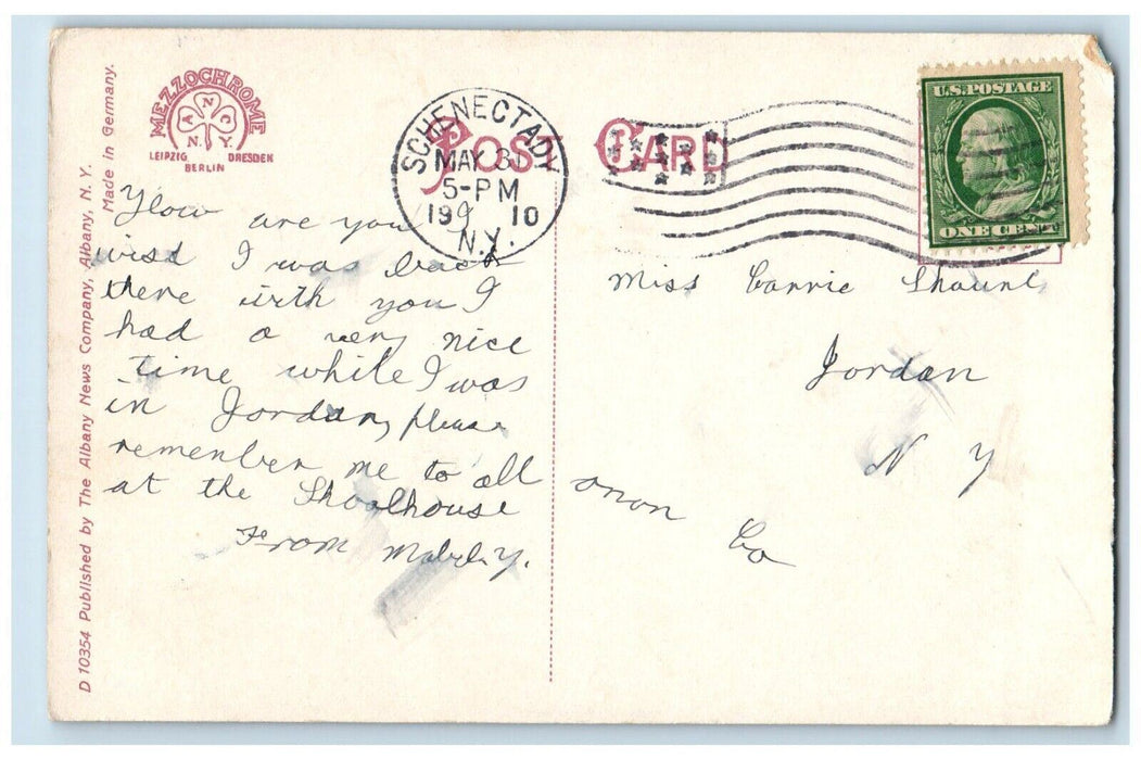 1910 Corner Of Athletic Field Union College Schenectady New York NY Postcard
