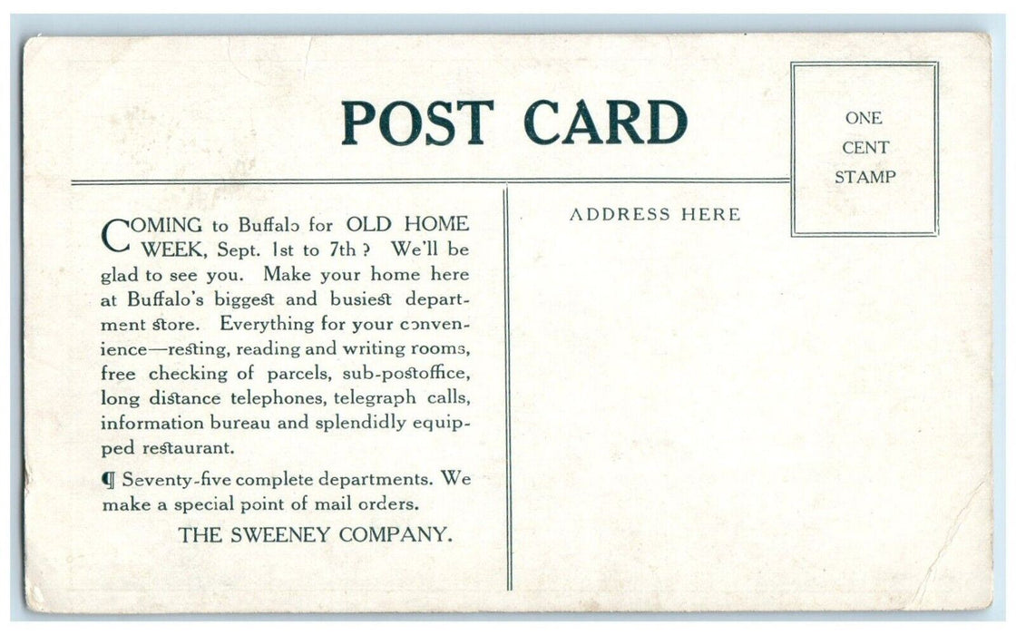 c1910 Central Rotunda The Sweeney Store Multiview Buffalo New York NY Postcard
