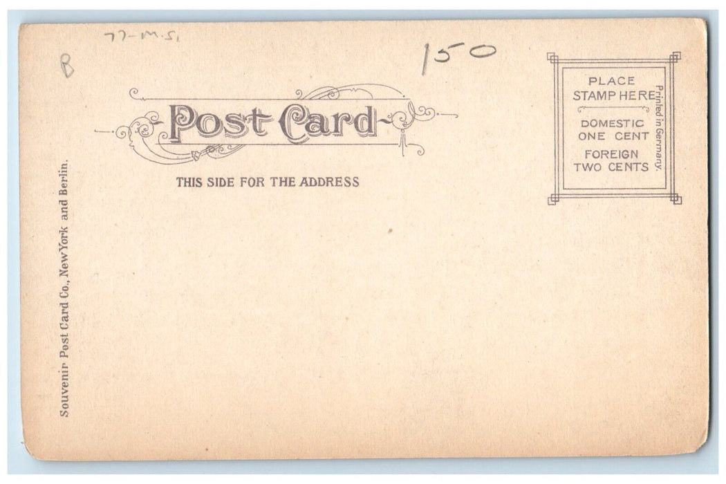 c1905 Court House Building Schenectady New York NY Unposted Antique Postcard