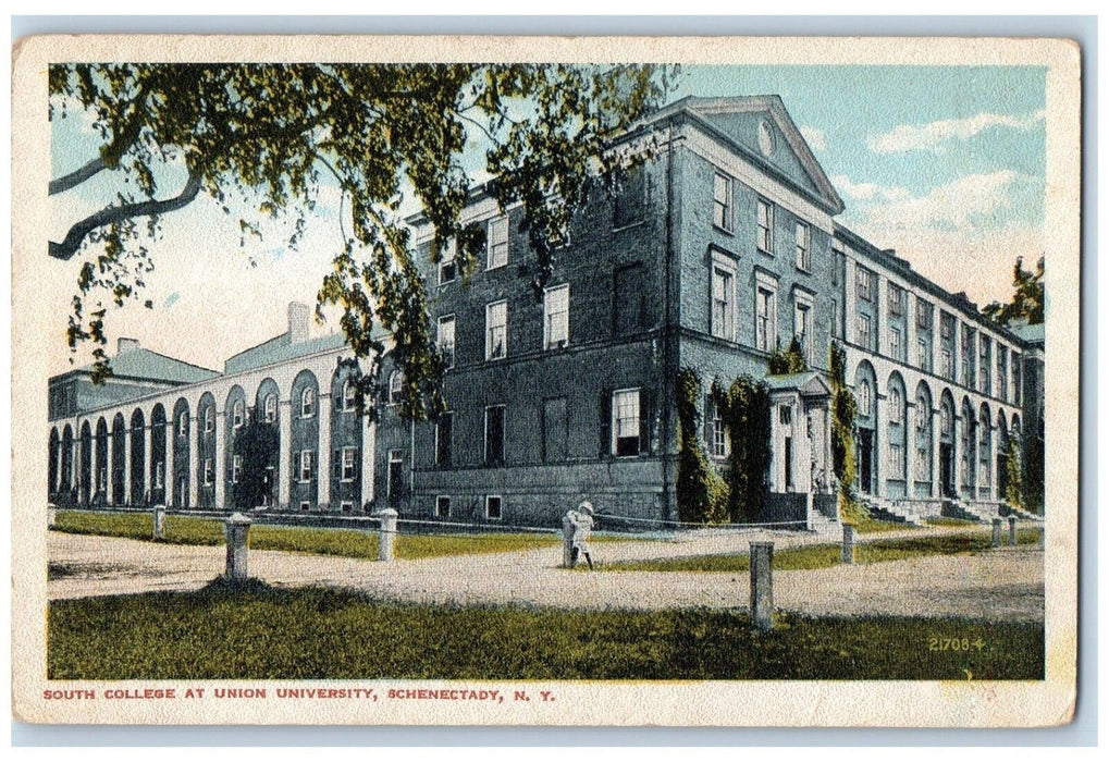 1917 South College At Union University Schenectady New York NY Antique Postcard