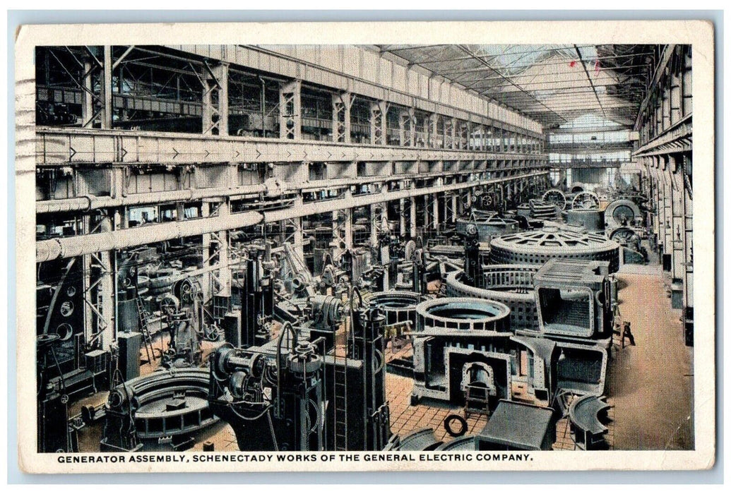 Generator Assembly Schenectady Works Of The General Electric Company NY Postcard