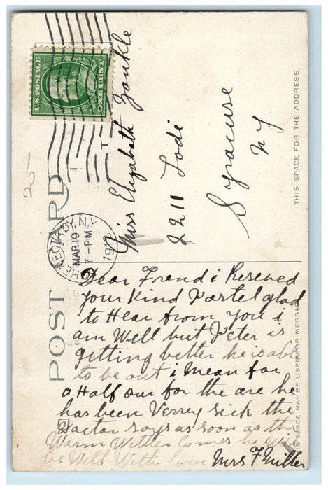1912 A Pretty Scene On The Mohawk Near Schenectady New York NY Antique Postcard
