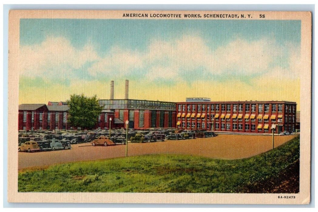 c1930's American Locomotive Works Cars Schenectady New York NY Antique Postcard