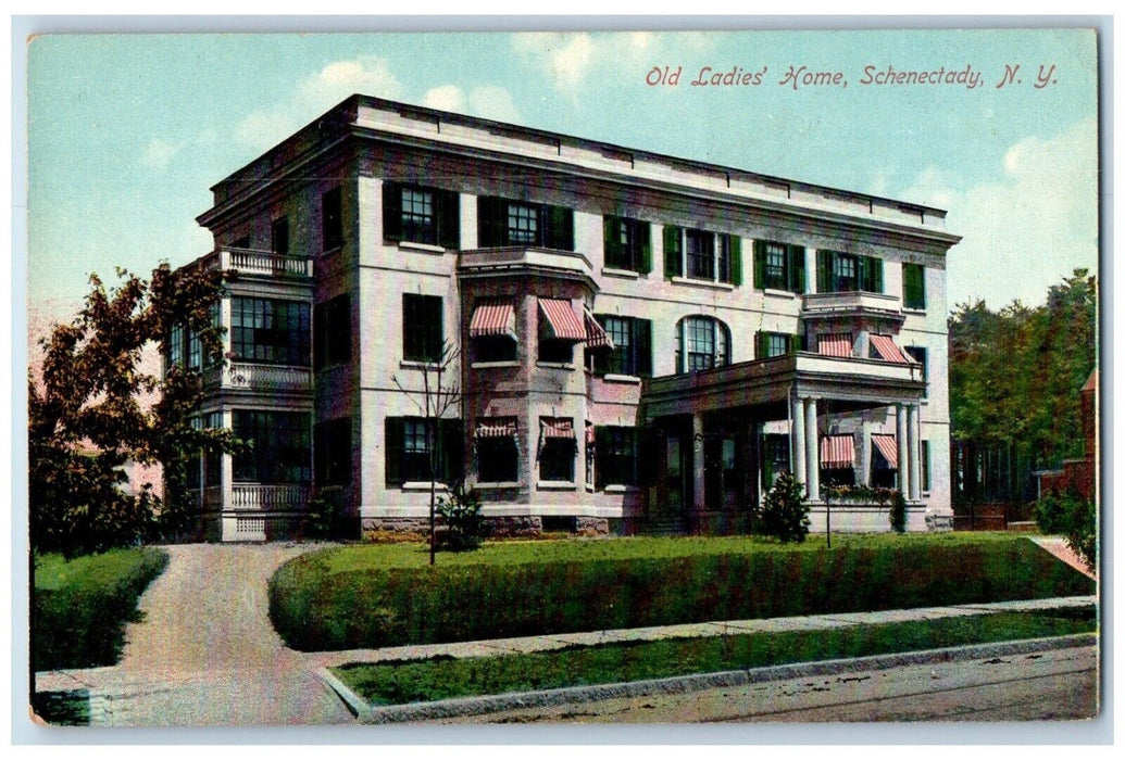 c1905 Old Ladies Home Schenectady New York NY Unposted Antique Postcard