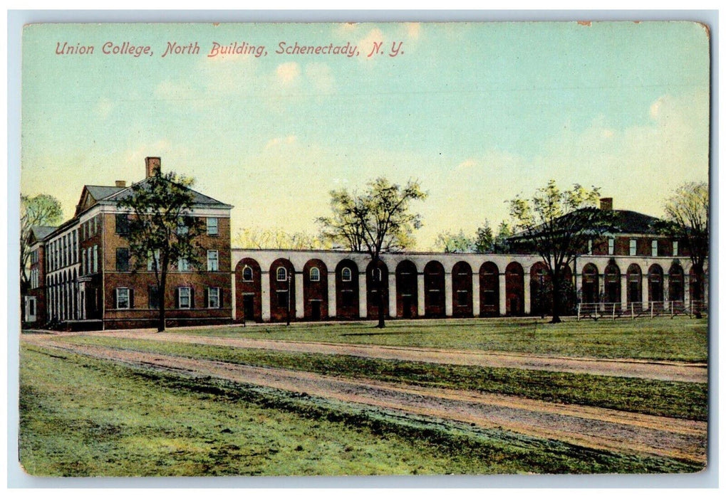 c1910's Union College North Building Schenectady New York NY Antique Postcard