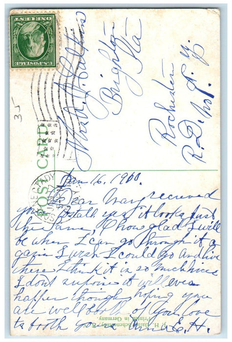 1910 View Of Ellis Hospital Building Schenectady New York NY Antique Postcard