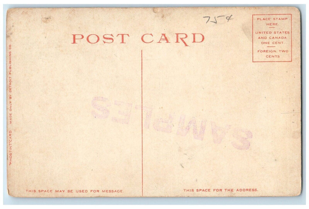 Saranac River State Dam And Lock Adirondack Mountains NY Phostint Postcard