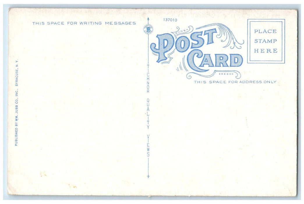 c1930's Soda Cofffee Shop Market The Webster Hotel Canandaigua NY Postcard