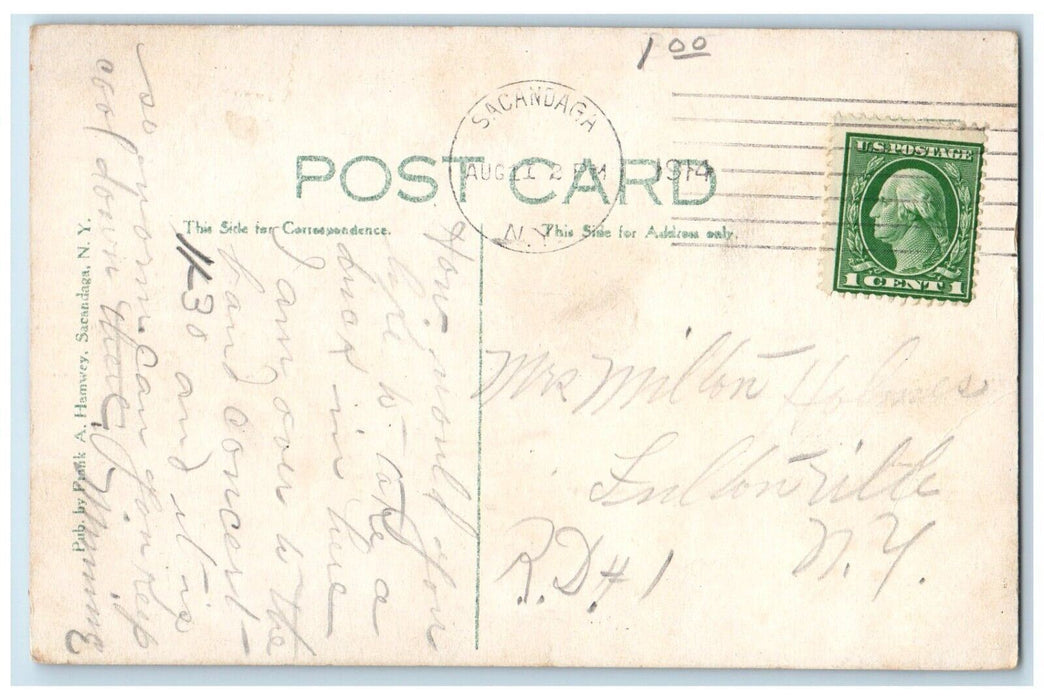 1914 Schute The Schutes Sancandaga In the Adirondack Mts. New York NY Postcard