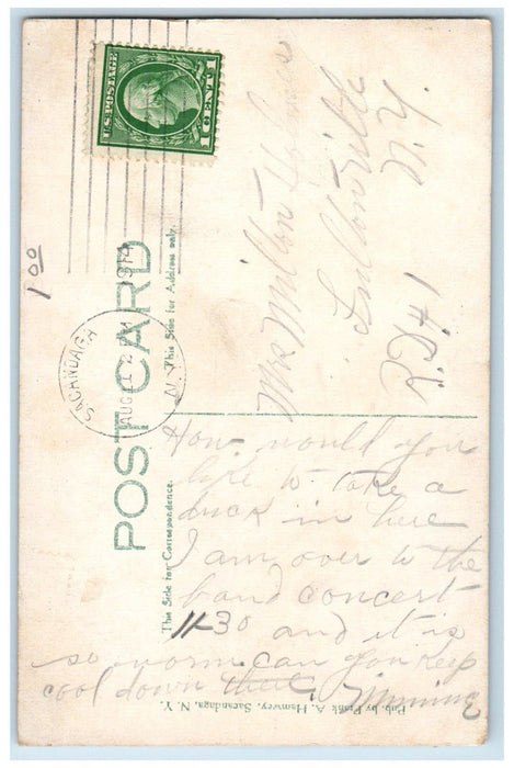 1914 Schute The Schutes Sancandaga In the Adirondack Mts. New York NY Postcard