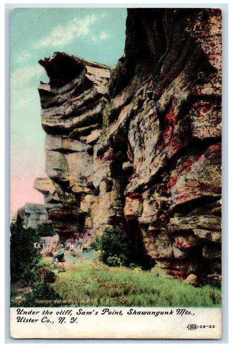 c1910's Under The Cliffs Sam's Point Shawangunk Mountains Ulster Co. NY Postcard