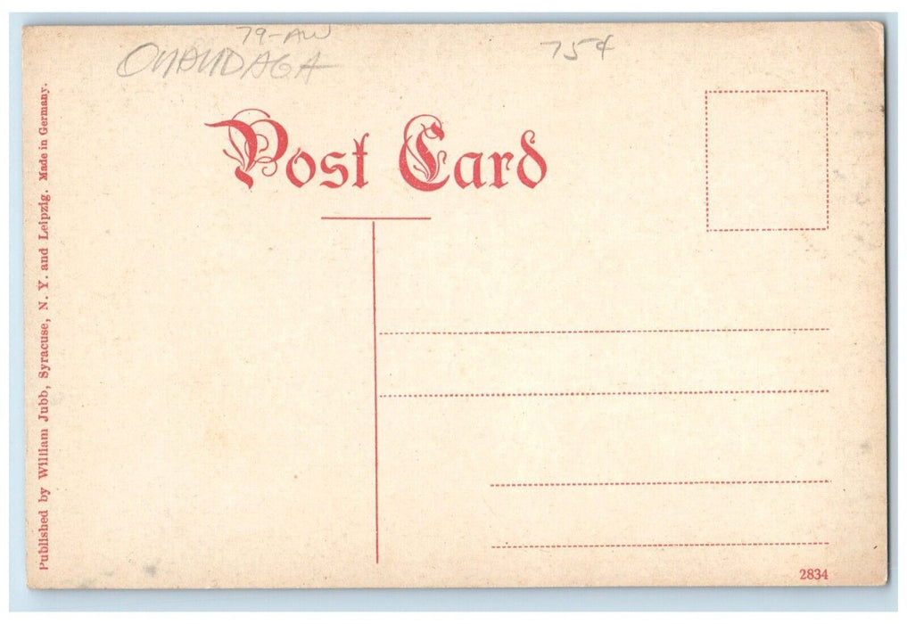 c1910's Syracuse And South Bay Electric R. R. Bridge South Bay NY Postcard