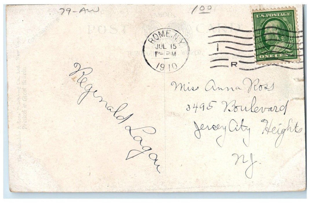1910 Power House City Water Works On Mohawk River Rome New York NY Postcard
