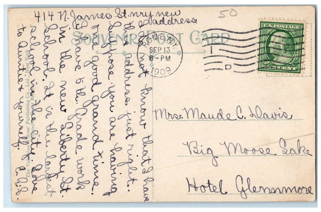 1909 Zion Episcopal Church Rome New York NY Antique Posted Postcard