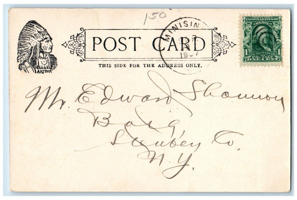 1907 Old Indian Fort Dirt Road Port Jervis New York NY Posted Antique Postcard