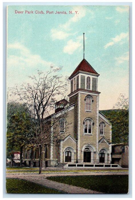 c1910's Deer Park Club Port Jervis New York NY Unposted Antique Postcard