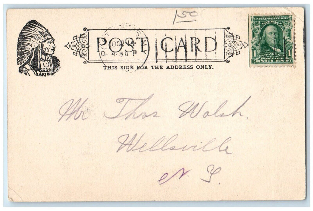 c1905 View On The East Main Street Port Jervis New York NY Antique Postcard