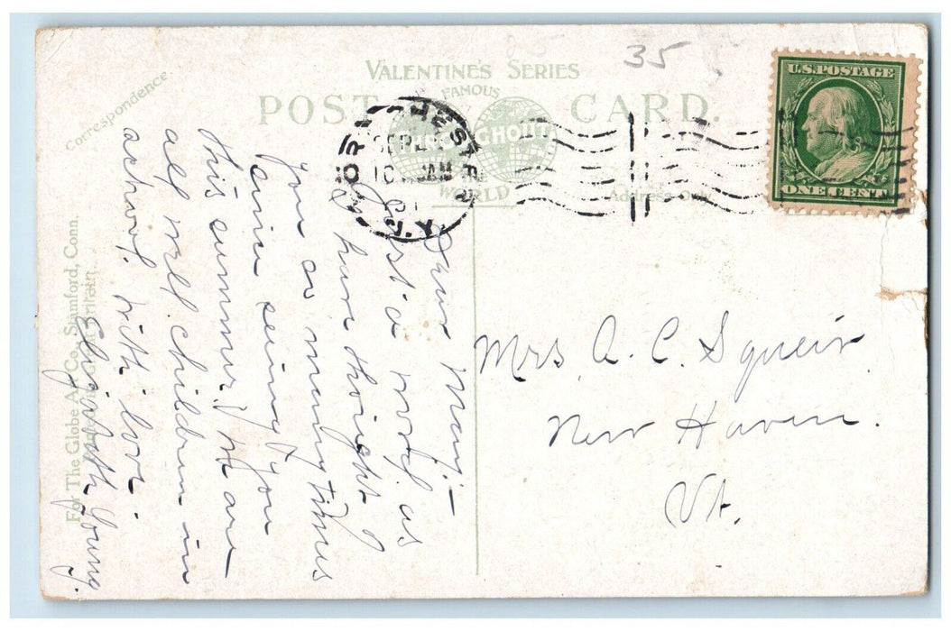 c1910's Soldier's Sailor's Monument Port Chester New York NY Antique Postcard