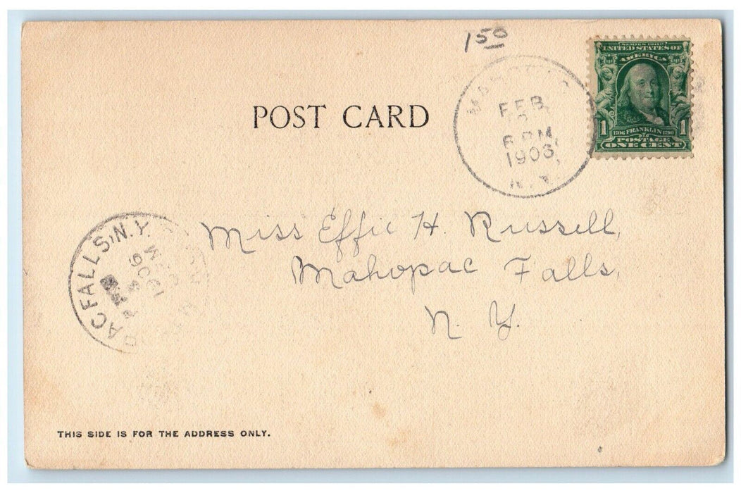 1906 View Of Drum Hill School Peekskill New York NY Posted Antique Postcard