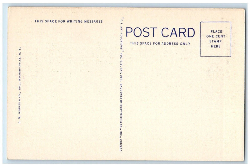 c1940's Mt. Van Hoevenberg Olympic Bob Run Adirondack Lake Placid NY Postcard