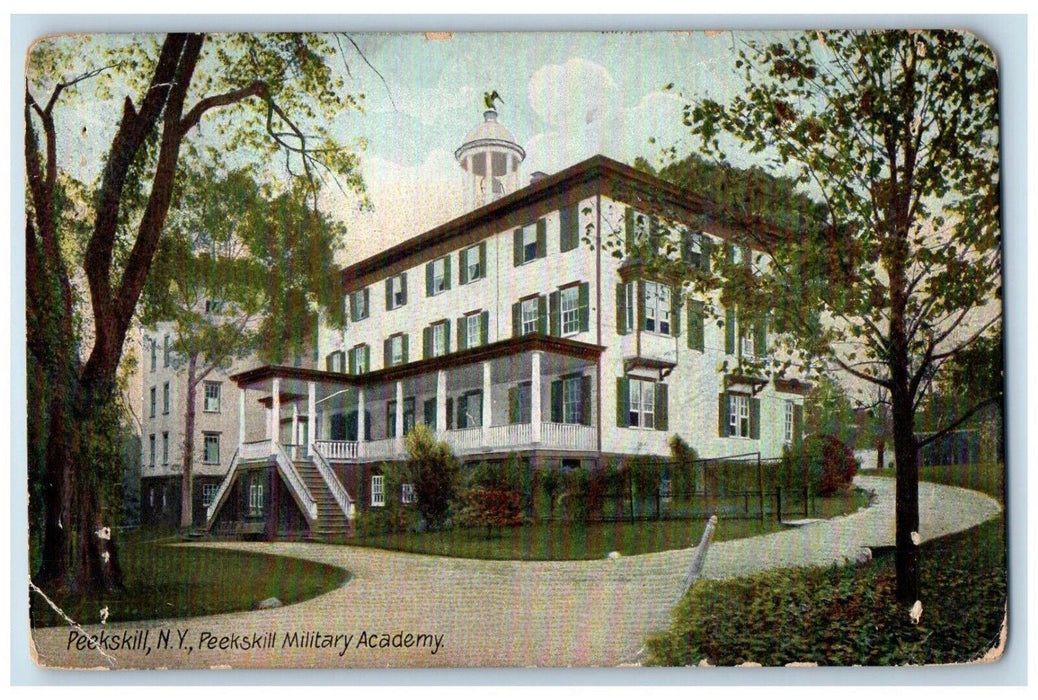1908 Peekskill Military Academy Building Peekskill New York NY Antique Postcard