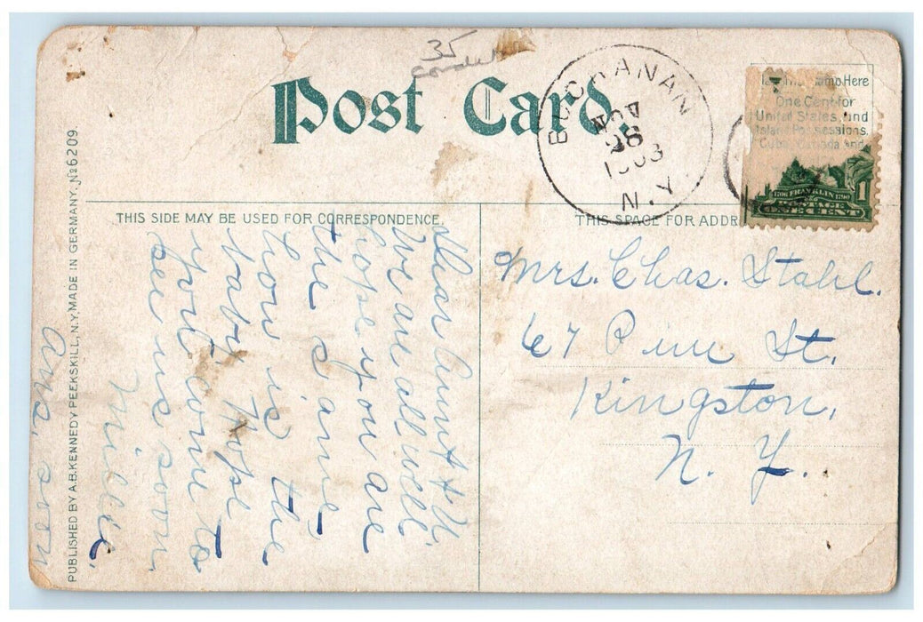 1908 Peekskill Military Academy Building Peekskill New York NY Antique Postcard