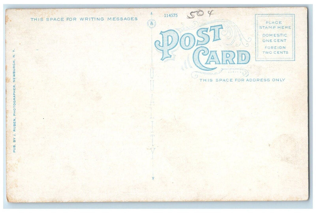Company Street State Camp Post Exchange In Distance Peekskill NY Postcard