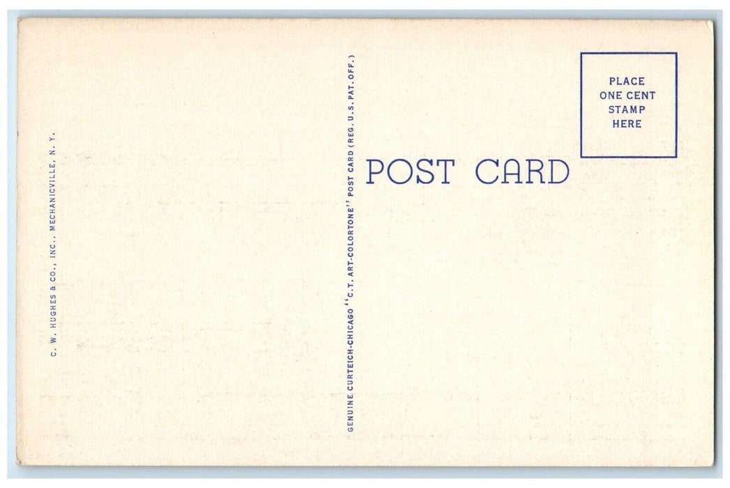 c1940's View from Hotel Sagamore Long Lake Adirondack Mts. New York NY Postcard