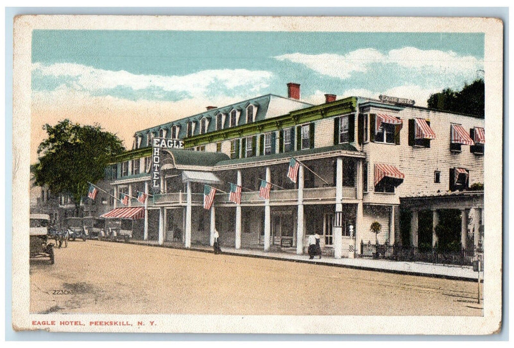 c1910's Eagle Hotel Building Peekskill New York NY Unposted Antique Postcard