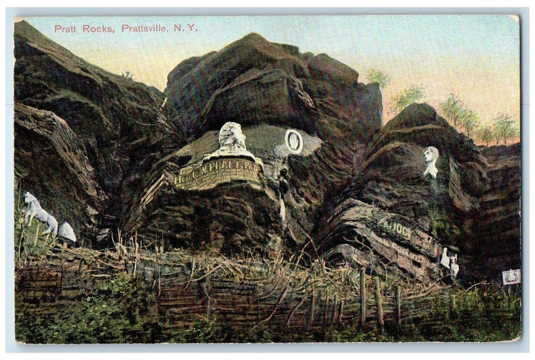 c1910's View Of Pratt Rocks Prattsville New York NY Unposted Antique Postcard