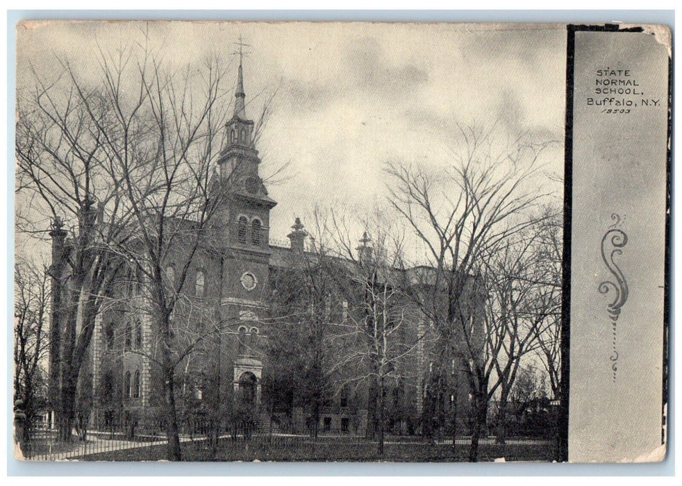 1907 State Normal School Buffalo New York NY Antique Posted Postcard