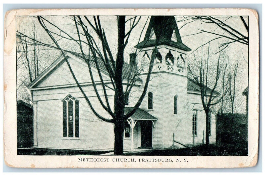 c1910's View Of Methodist Church Prattsburg New York NY Posted Antique Postcard