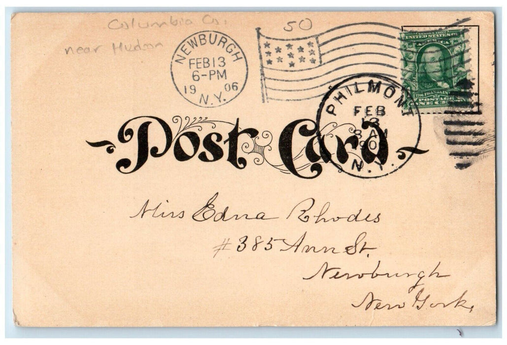 1906 M. E. Church And Parsonage Columbia County Philmont New York NY Postcard