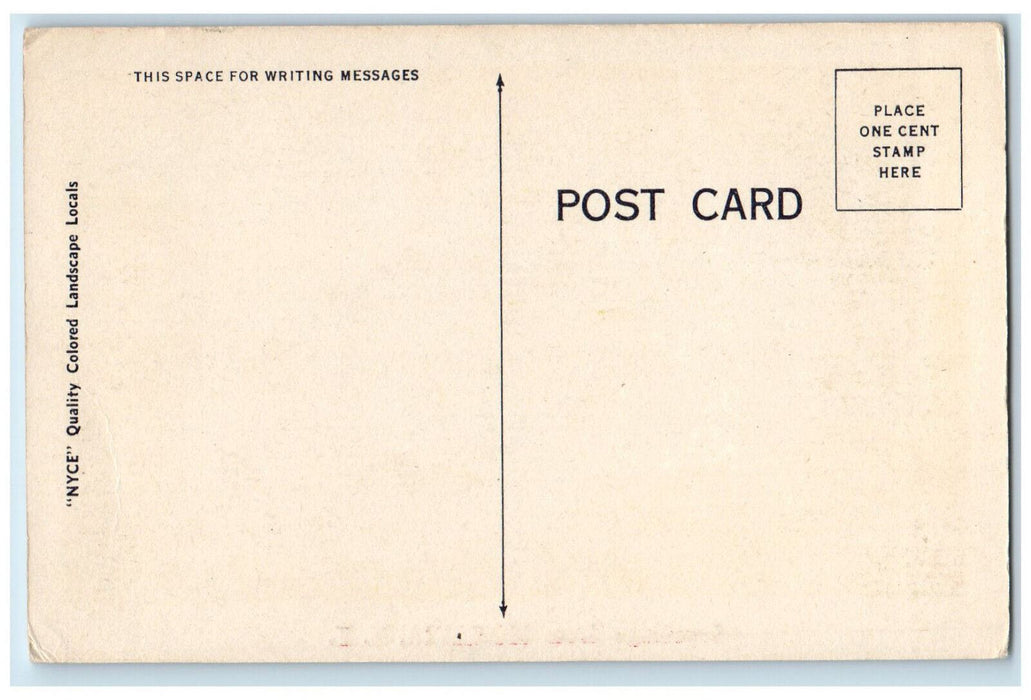 c1940's River Scene Greetings from Moravia New York NY Posted Lanscaped Postcard