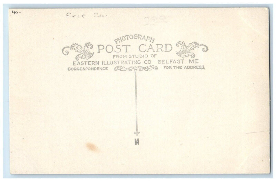 Presbyterian Church Erie County Alden New York NY RPPC Photo Antique Postcard