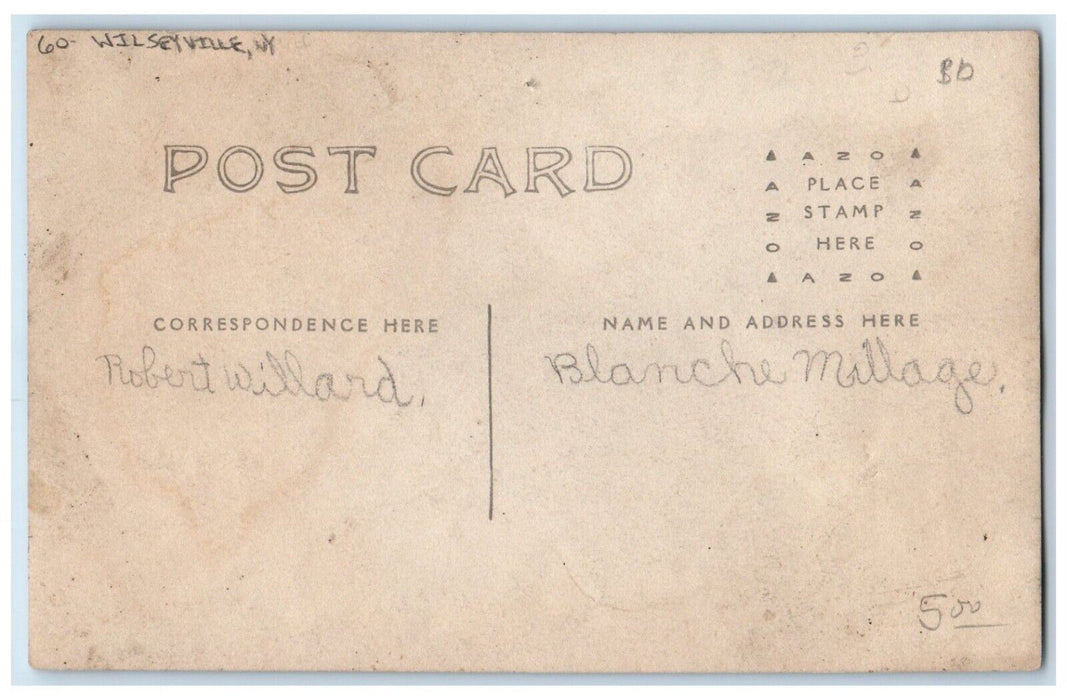 c1910's Boy Horse And Buggy Wilseyville New York NY RPPC Photo Antique Postcard