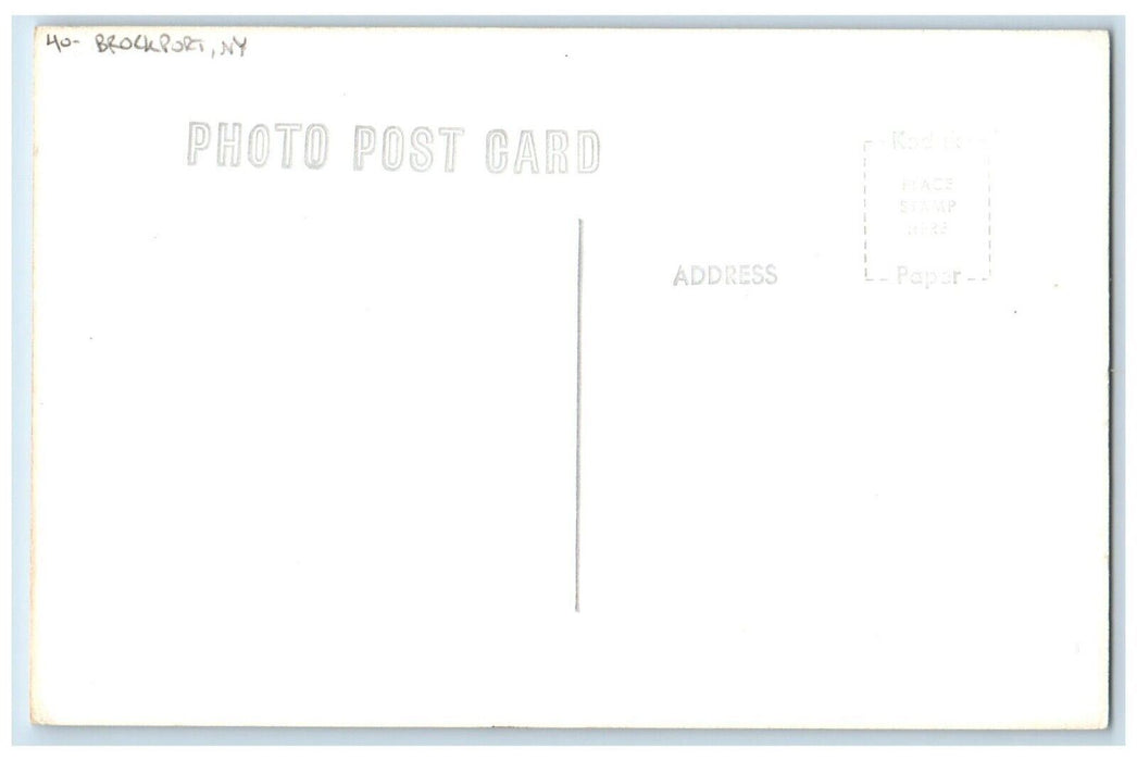 c1950's St. Mary's Catholic School Brockport New York NY RPPC Photo Postcard