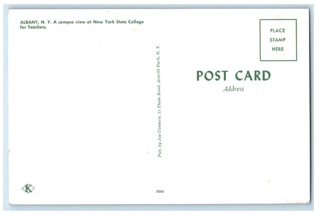 c1960 Campus View New York State College For Teachers Albany New York Postcard