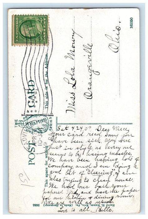 1909 Phi Kappa House Sorority Allegheny College Meadville PA Postcard