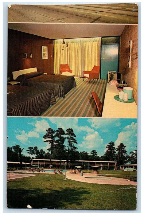 c1960's Howard Johnson's Restaurant Motor Lodge Texarkana TX Multiview Postcard