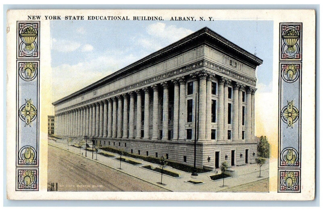 c1920 New York State Educational Building Exterior Albany New York NY Postcard