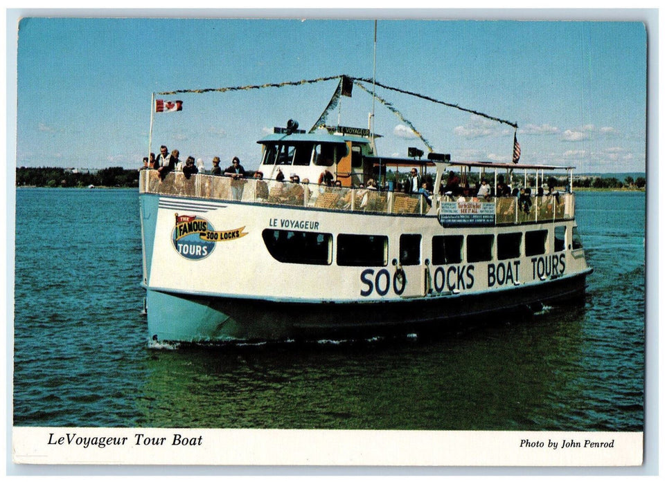 c1960's Le Voyageur Soo Locks Boat Tours Sault Ste Marie Michigan MI Posted