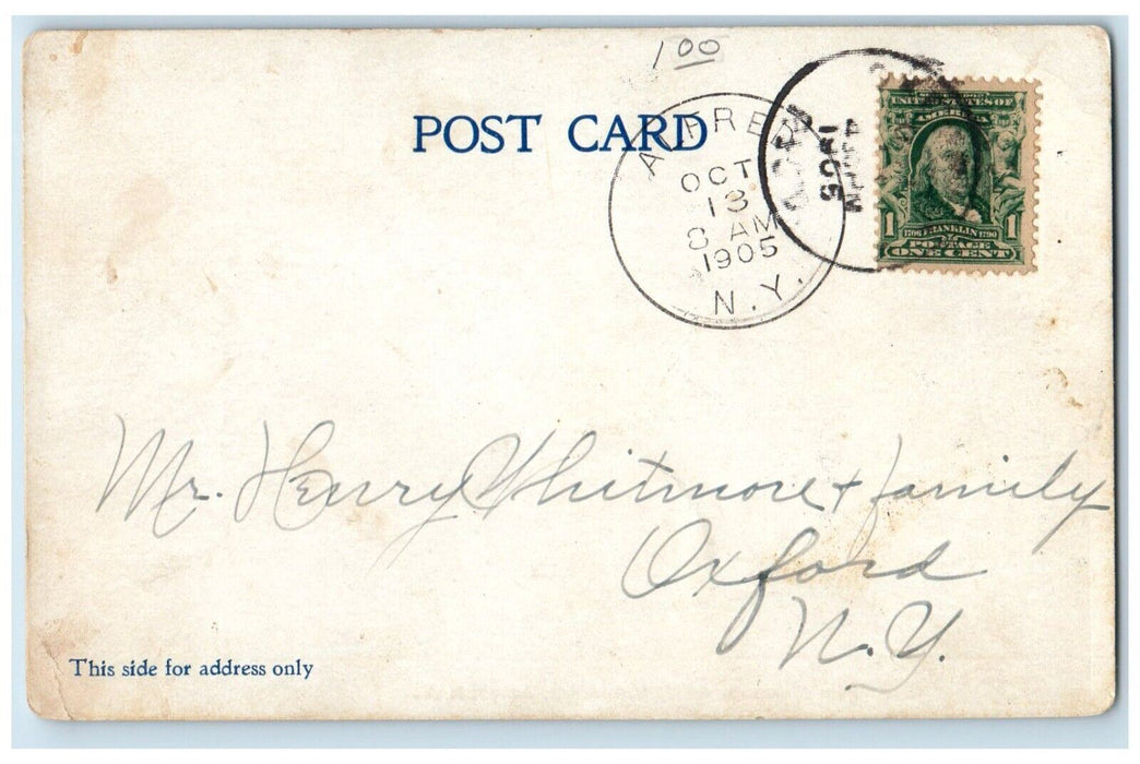 c1905 Steinheim Museum Alfred University Exterior Lamp Alfred New York Postcard